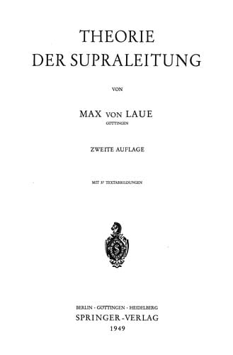 Theorie der Supraleitung