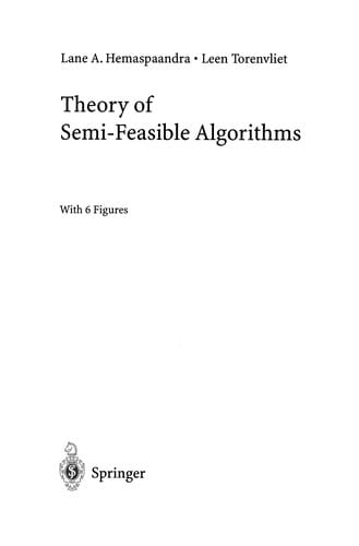 Theory of Semi-Feasible Algorithms