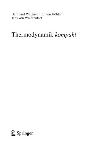 Thermodynamik kompakt