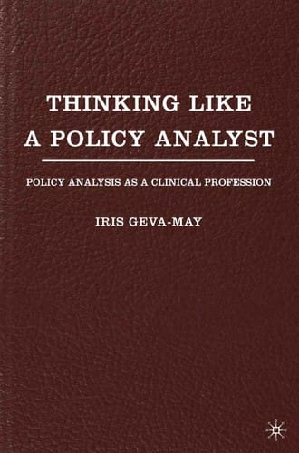 Thinking like a policy analyst