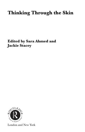 Thinking through the skin