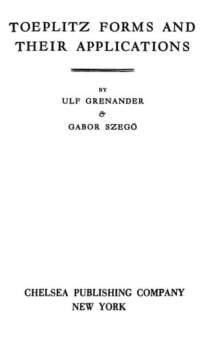 Toeplitz forms and their applications