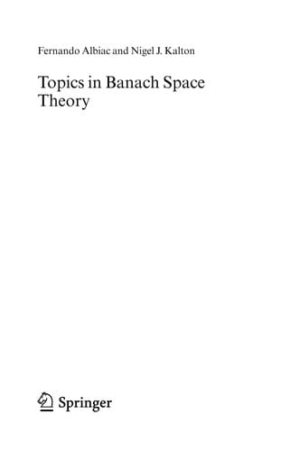 Topics in Banach space theory