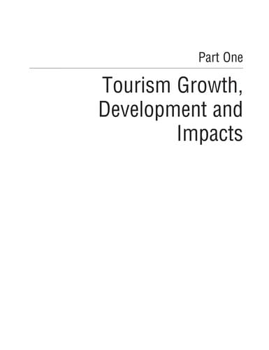 Tourism impacts, planning and management