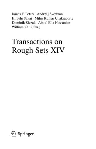 Transactions on Rough Sets XIV
