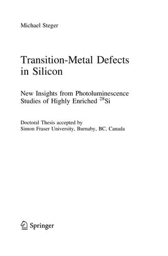 Transition-Metal Defects in Silicon