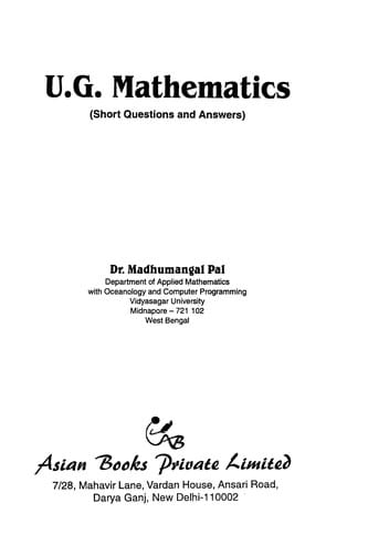 U.G. mathematics