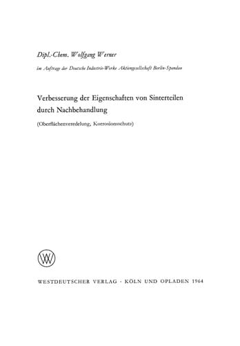 Verbesserung der Eigenschaften von Sinterteilen durch Nachbehandlung