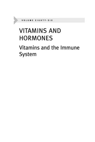 Vitamins and the immune system