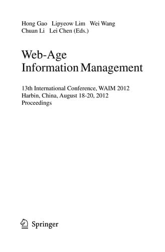 Web-Age Information Management