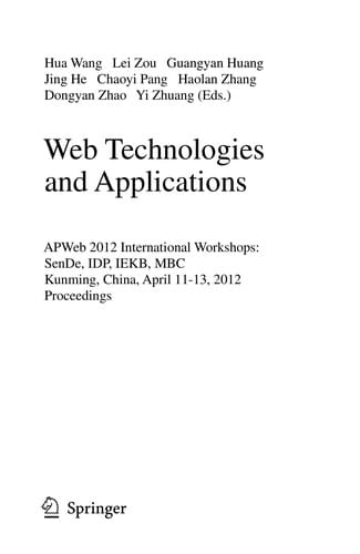 Web Technologies and Applications
