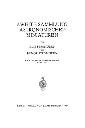 Zweite Sammlung Astronomischer Miniaturen