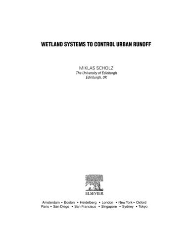Wetland systems to control urban runoff
