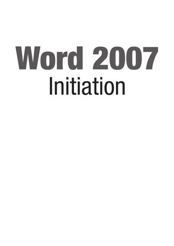 Word 2007