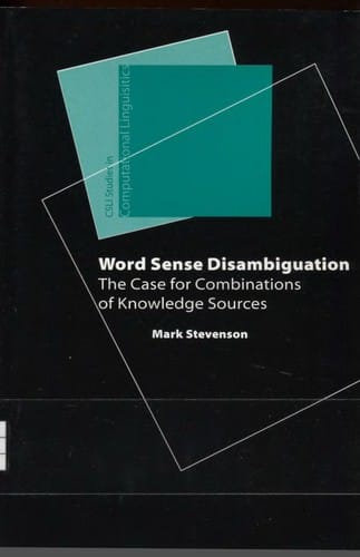Word sense disambiguation