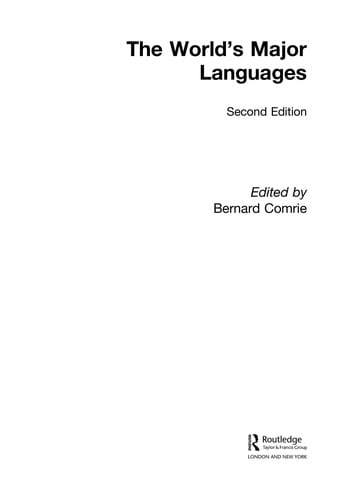 The World's major languages