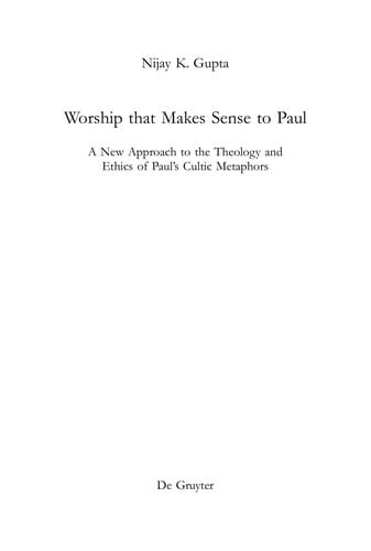 Worship that makes sense to Paul