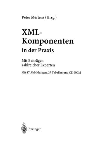 XML-Komponenten in der Praxis