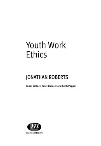 Youth work ethics