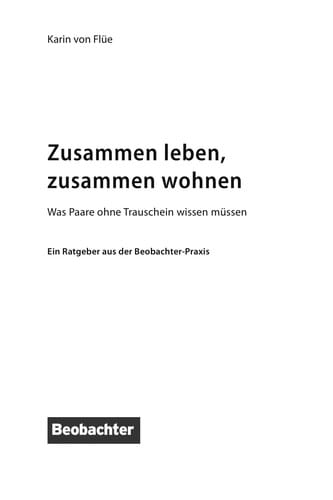 Zusammen leben, zusammen wohnen
