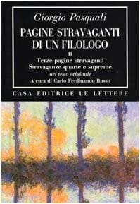 Pagine stravaganti di un filologo