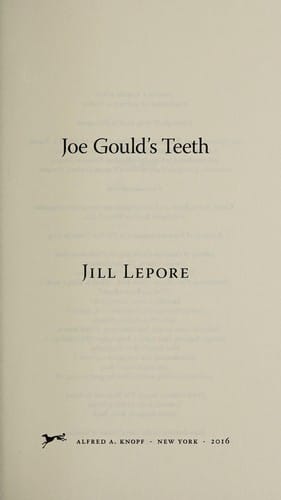 Joe Gould's teeth