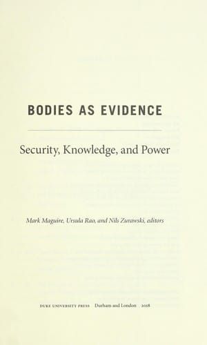 Bodies as evidence