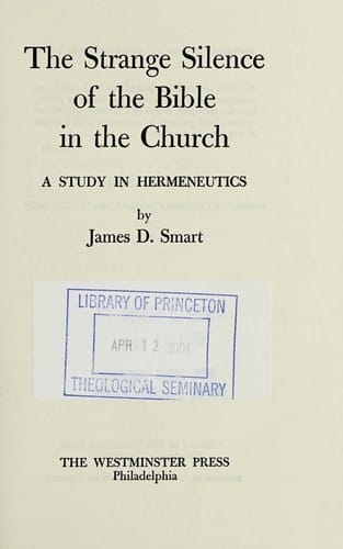 The strange silence of the Bible in the church