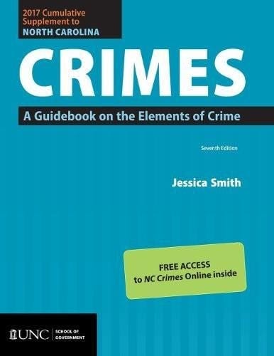 2017 Cumulative Supplement to North Carolina Crimes