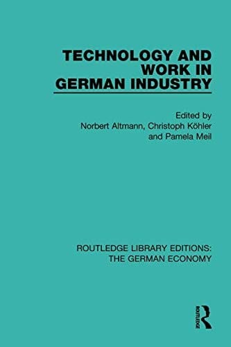 Routledge Library Editions : The German Economy
