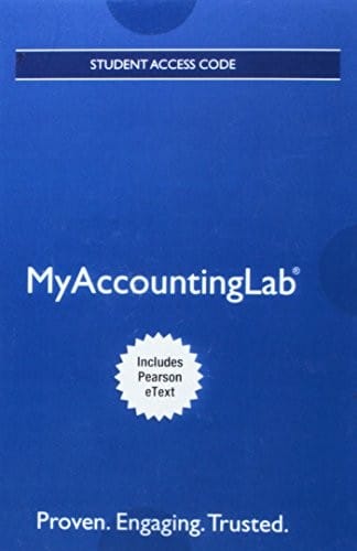 MyLab Accounting with Pearson eText -- Access Card -- for Horngren's Accounting, The Financial Chapters