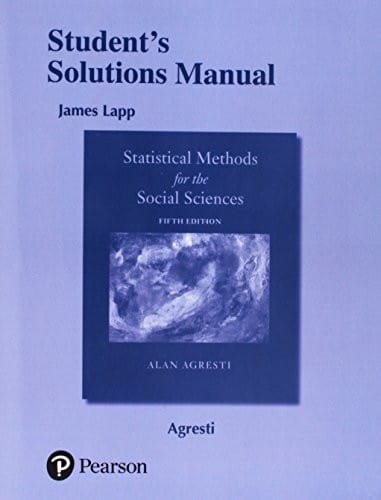 Student's Solutions Manual for Statistical Methods for the Social Sciences