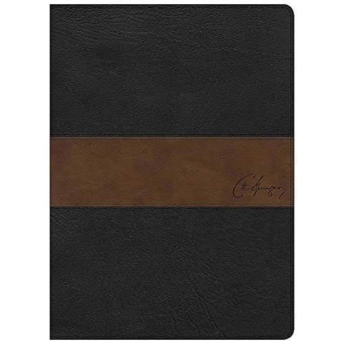 CSB Spurgeon Study Bible, Black/Brown LeatherTouch®