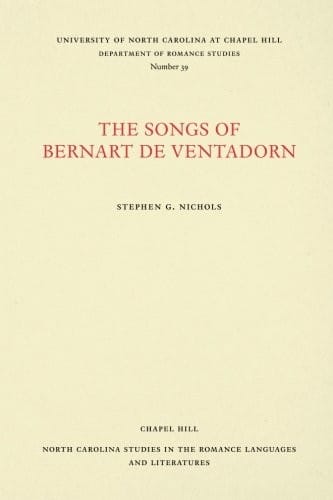 The Songs of Bernart de Ventadorn