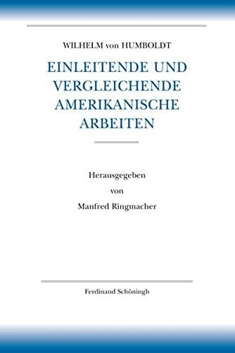 Einleitende und vergleichende amerikanische Arbeiten