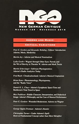 Adorno and Music