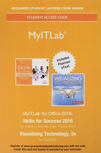 MyLab IT with Pearson eText -- Access Card -- for Skills 2016 with Visualizing Technology