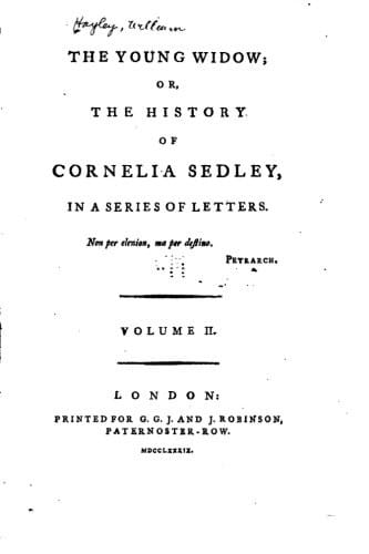 The Young Widow, Or, the History of Cornelia Sedley