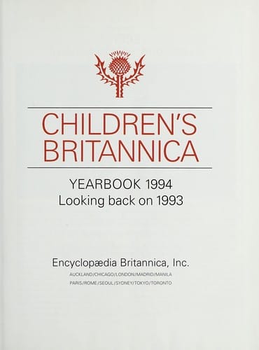 Children's Britannica yearbook