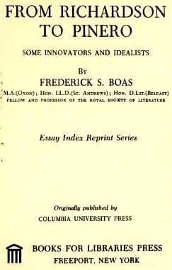 From Richardson to Pinero