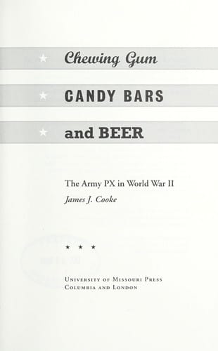 Chewing gum, candy bars, and beer