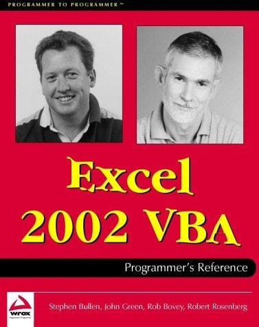 Excel 2002 VBA programmer's reference