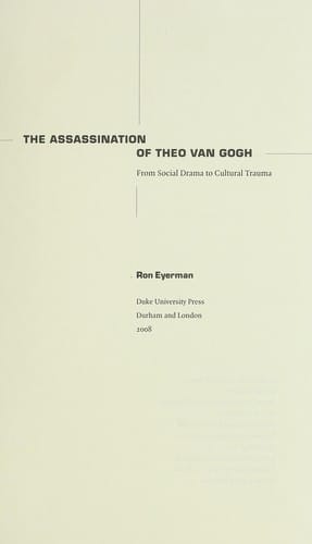 The assassination of Theo Van Gogh