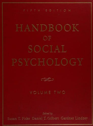 Handbook of social psychology