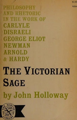 Victorian Sage Philosophy and Rhetoric In