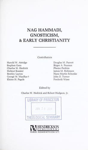 Nag Hammadi, gnosticism & early Christianity