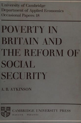 Poverty in Britain and the reform of social security