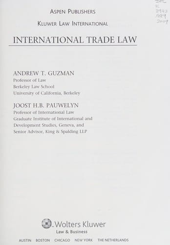 International trade law