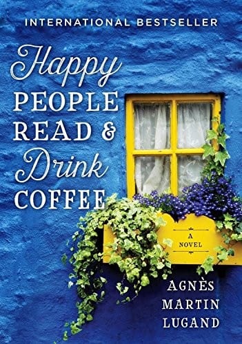 Happy people read & drink coffee