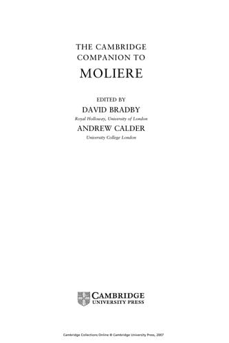 The Cambridge companion to Molière